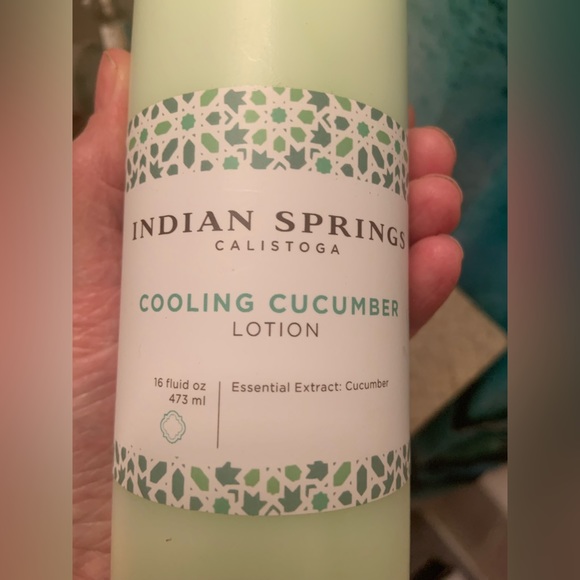 New Cooling cucumber lotion by Indian Springs Calistoga. 16 oz. - Picture 3 of 6